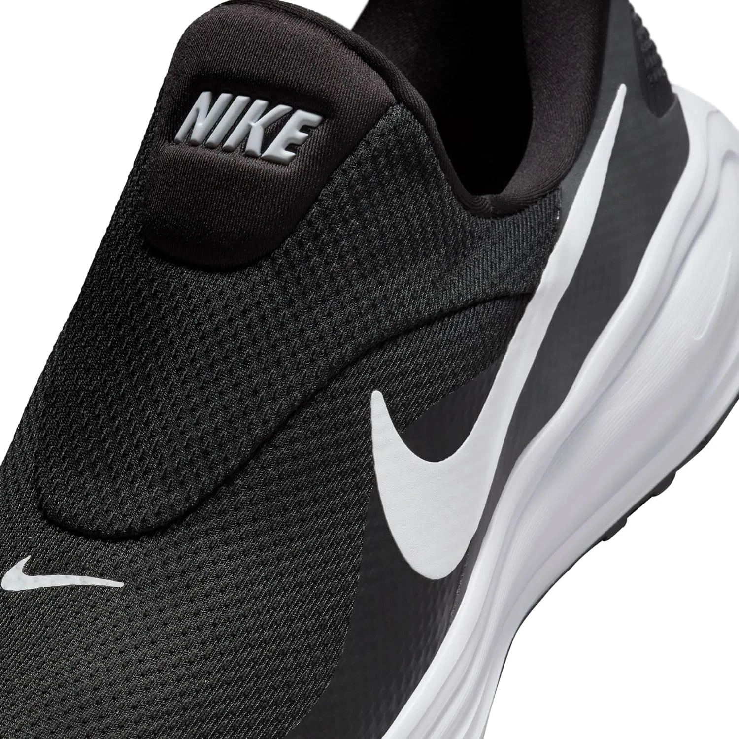 Мужские беговые кроссовки Nike Revolution 8 Easyon Street, Black White Anthracite Wolf Size — фото 2