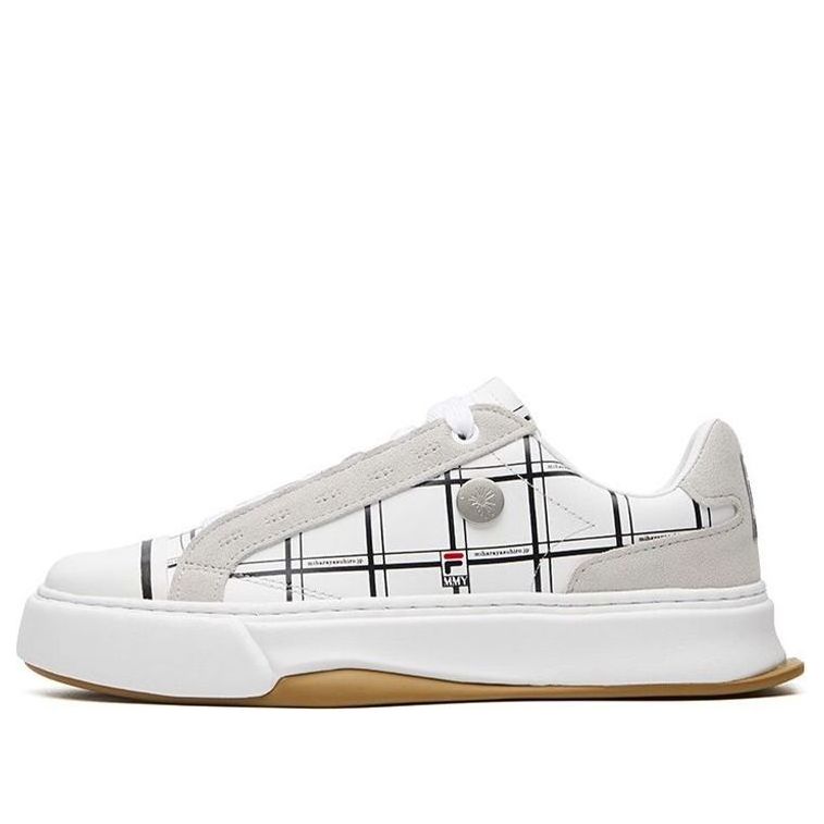 Кеды (WMNS) Fila Fusion Canvas Shoes 'White CheckeRed', белый