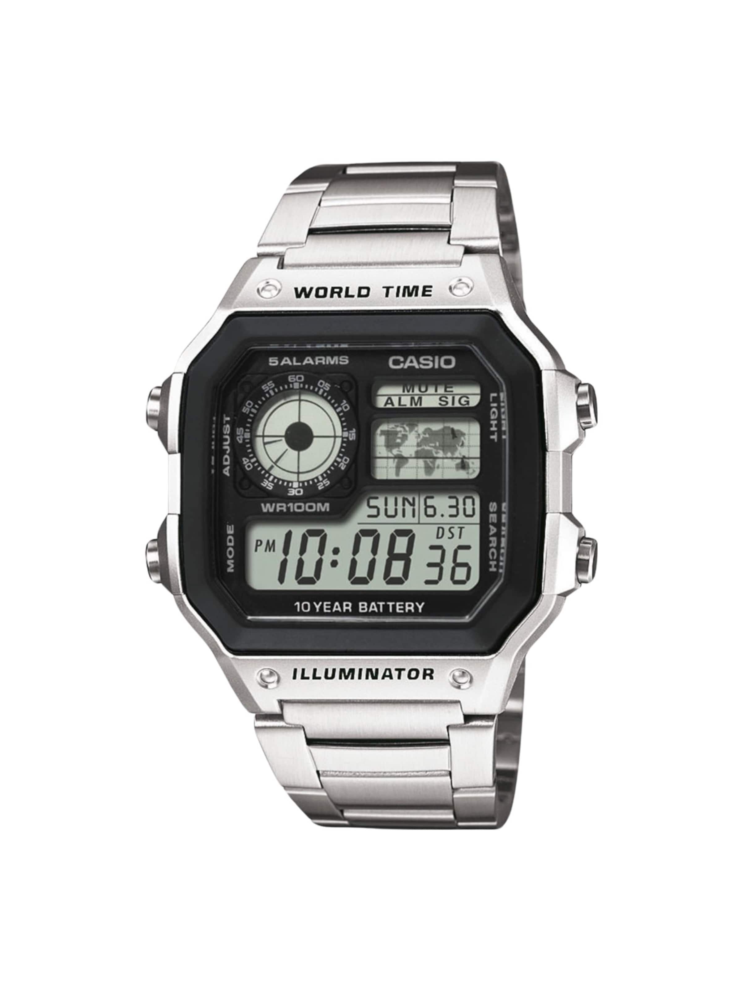 

CASIO Цифровые часы в серебристом цвете
