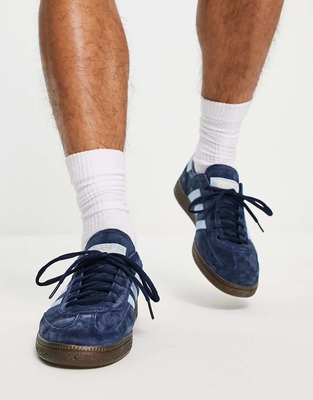 Кроссовки мужские Adidas Originals Handball Spezial замшевые, темно-синий — фото 3