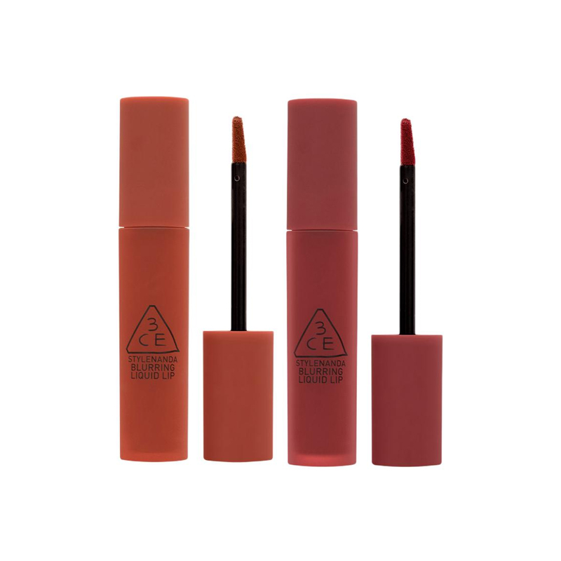 

Матовый муссовый блеск для губ набор мягкий матовый легко растушевывается натуральный 5,5г*2 3CE