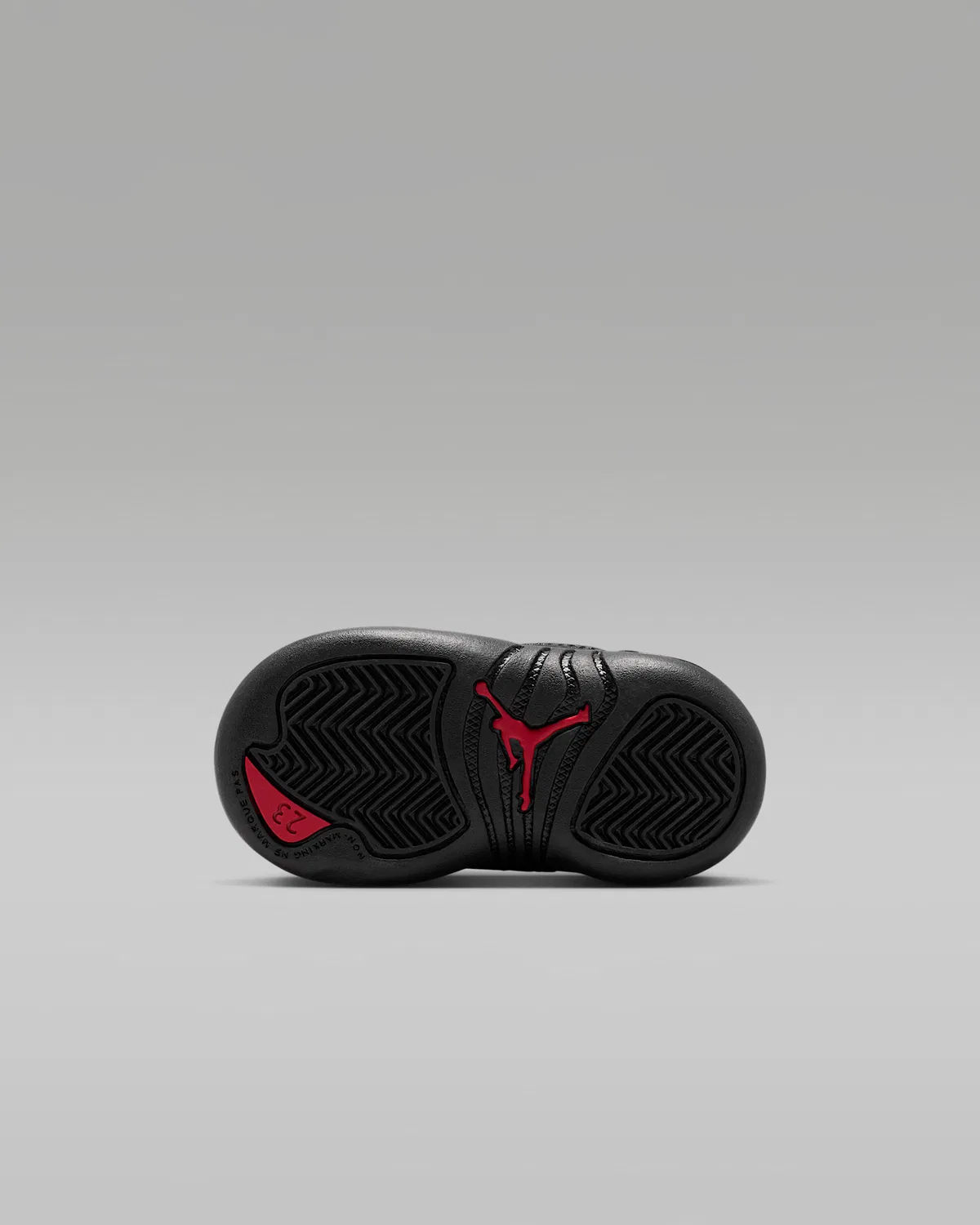 Кроссовки Jordan 12 Retro "Bloodline" для малышей, Black/Varsity Red — фото 2