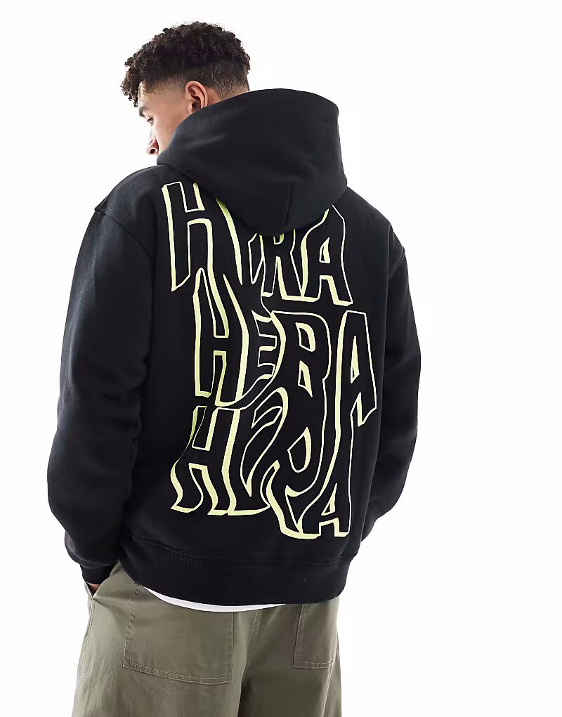 

Толстовка Hera Mens с капюшоном и граффити черного цвета