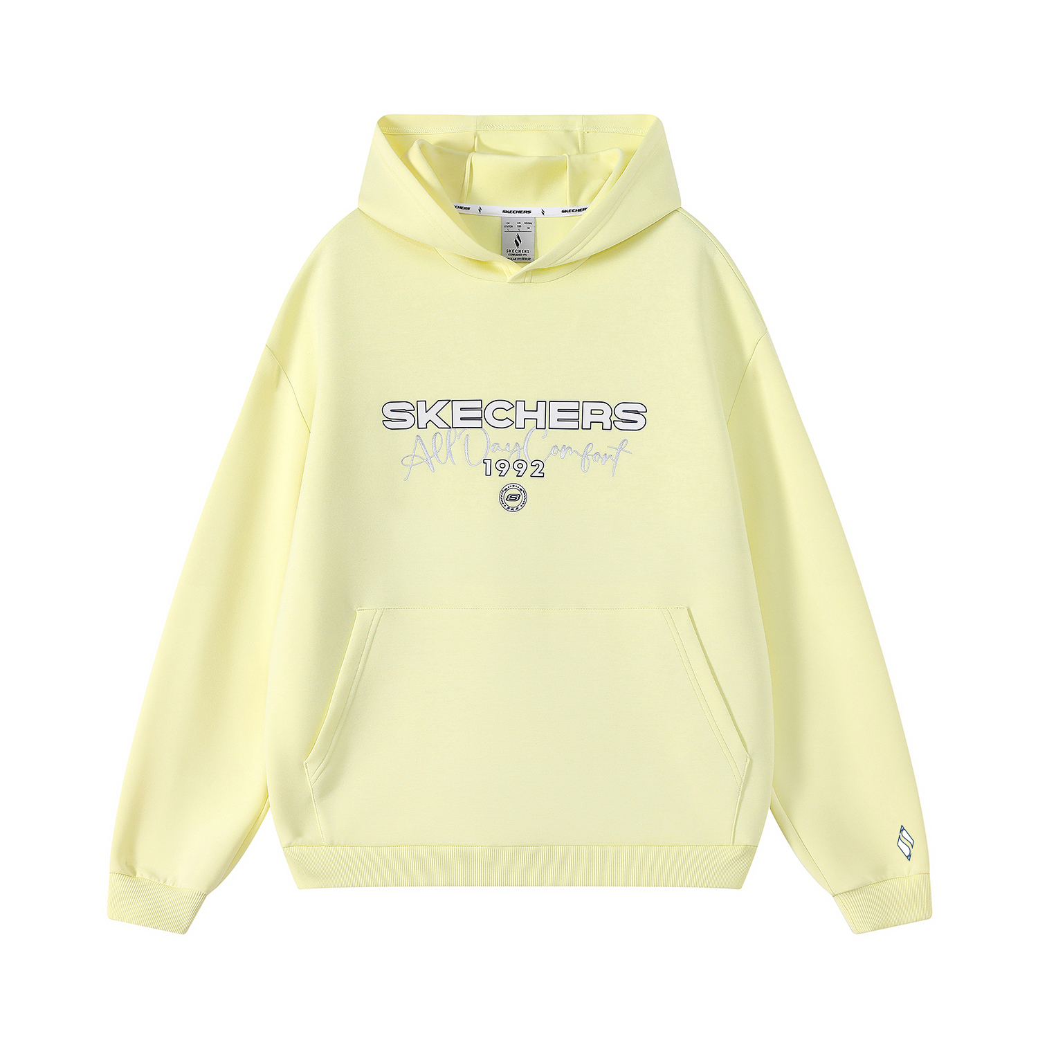 

Унисекс свитшот Skechers, светло-серый/желтый