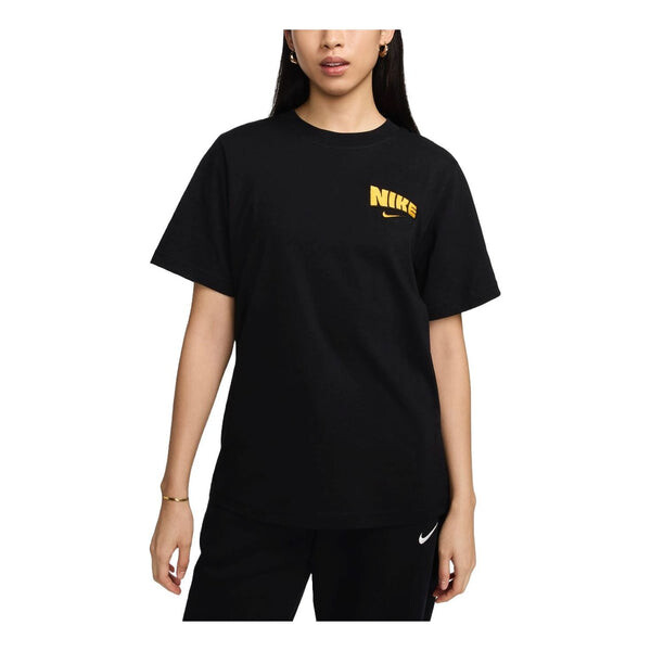 

Футболка sportswear loose t-shirt asia sizing 'black' Nike, черный