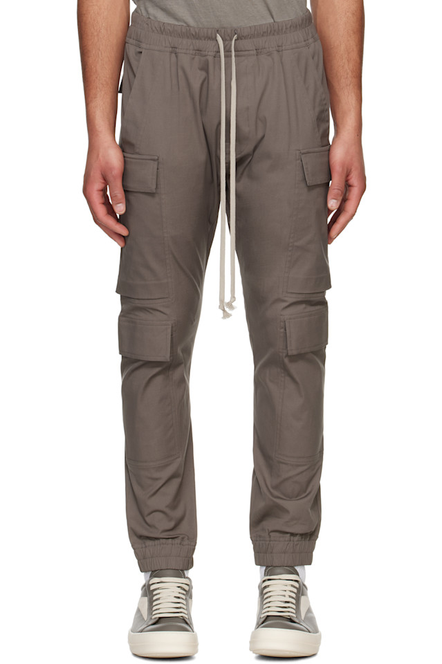 

Грузовые штаны Hollywood Mastodon Megacargo Rick Owens, цвет dust