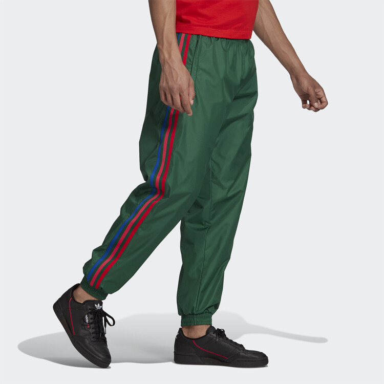 Трикотажные спортивные штаны с тремя полосками, мужские, зеленые Adidas Originals, зеленый — фото 4