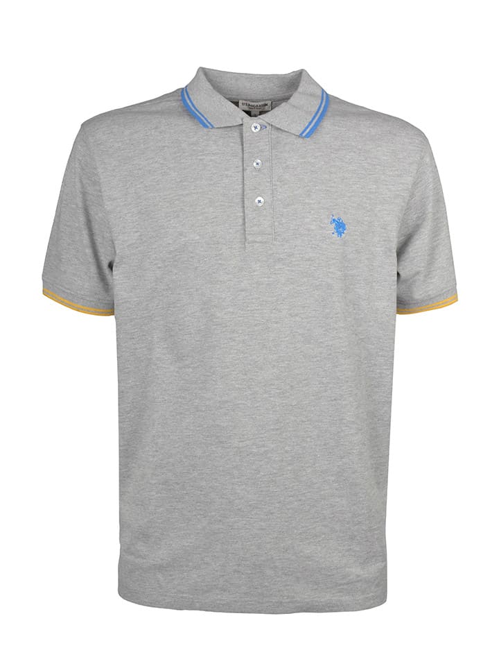 

U.S. Polo Assn. Светло-серая рубашка поло, Серый, U.S. Polo Assn. Светло-серая рубашка поло