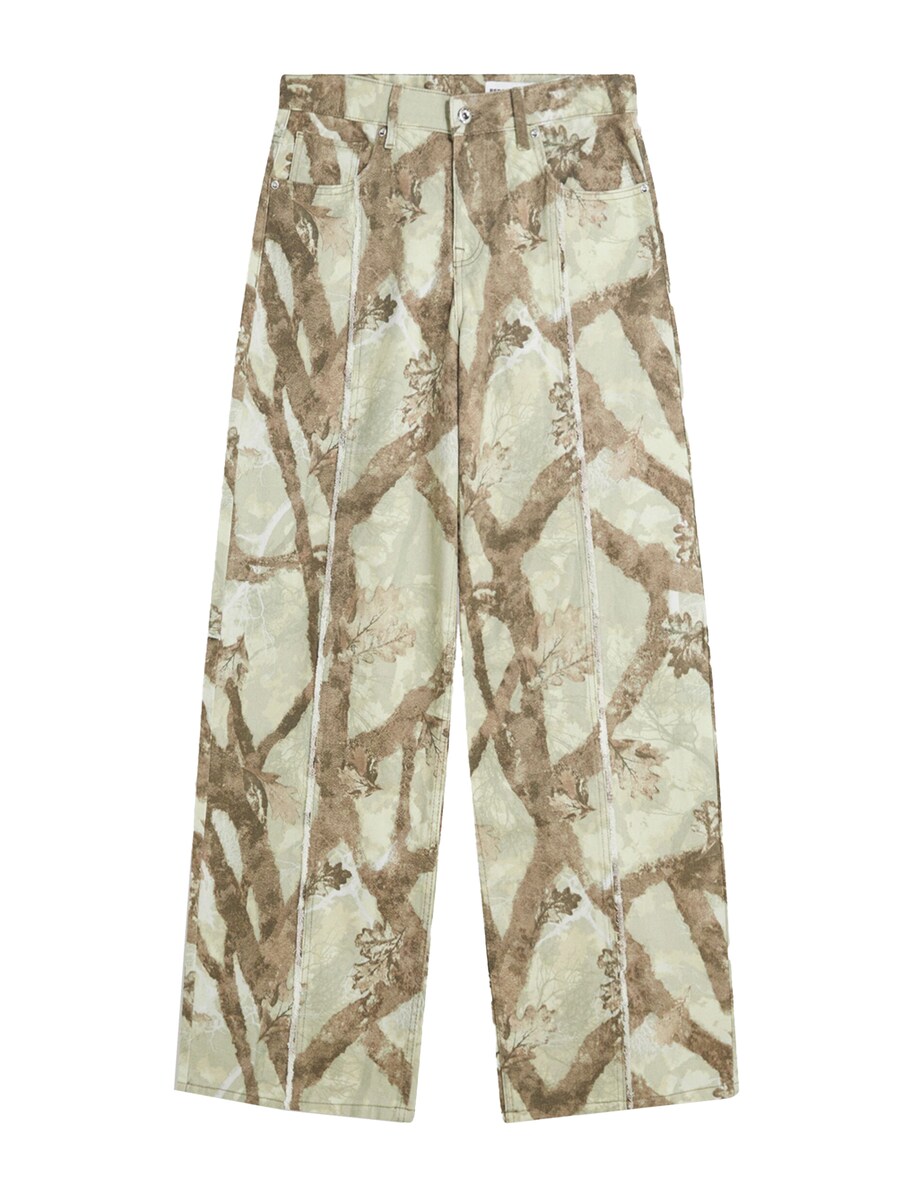 

Джинсы с широкими штанинами Bershka, Light green