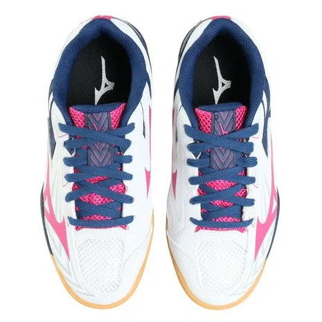 Кроссовки для настольного тенниса «Wave Kaiserburg 8» от Mizuno, White X Pink — фото 4