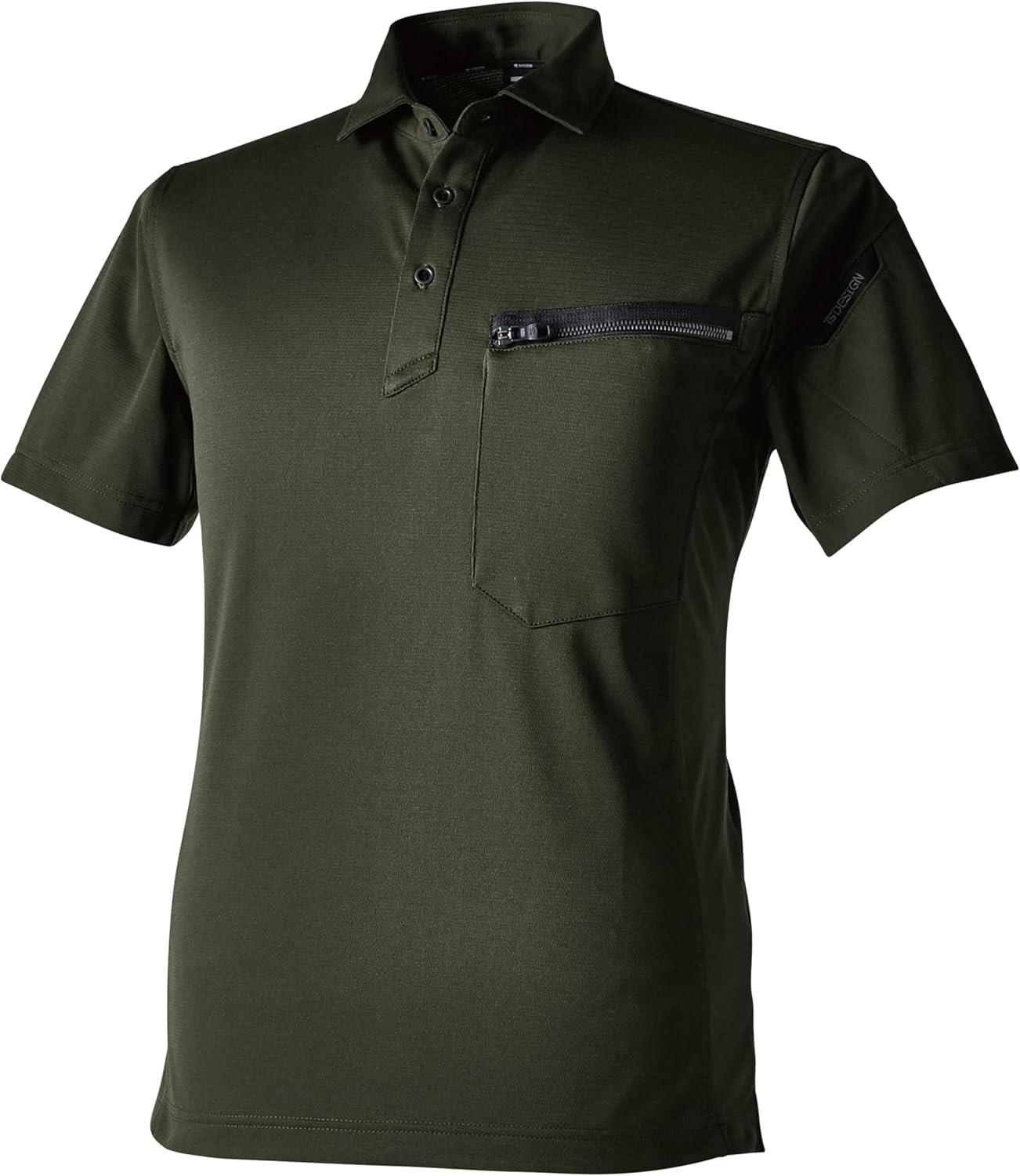 

Поло TS Design T/C Work Knit Short Sleeve Polo Shirt 51355 Unisex, зеленый/хаки