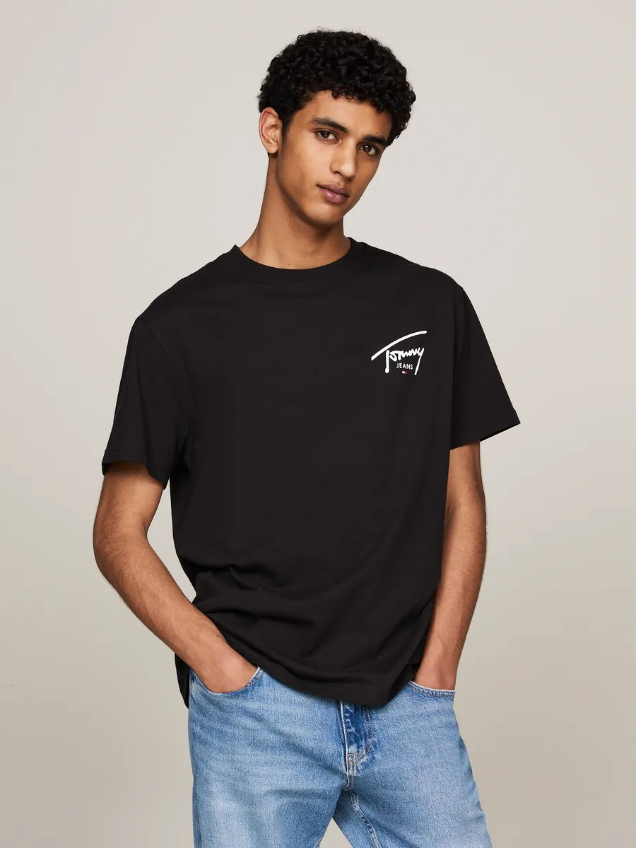 

Футболка Tommy Jeans "TJM REG SIGNATURE PRINT TEE EXT", черный