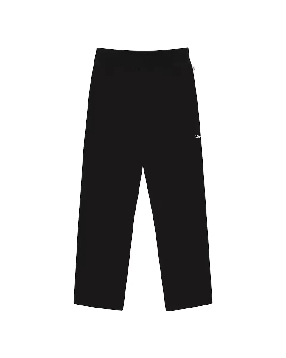 

Спортивные брюки для мальчиков в простом черном цвете BOSS Kidswear, чёрный
