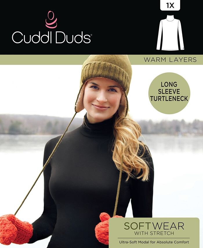 

Мягкая одежда больших размеров и эластичная водолазка Cuddl Duds, красный