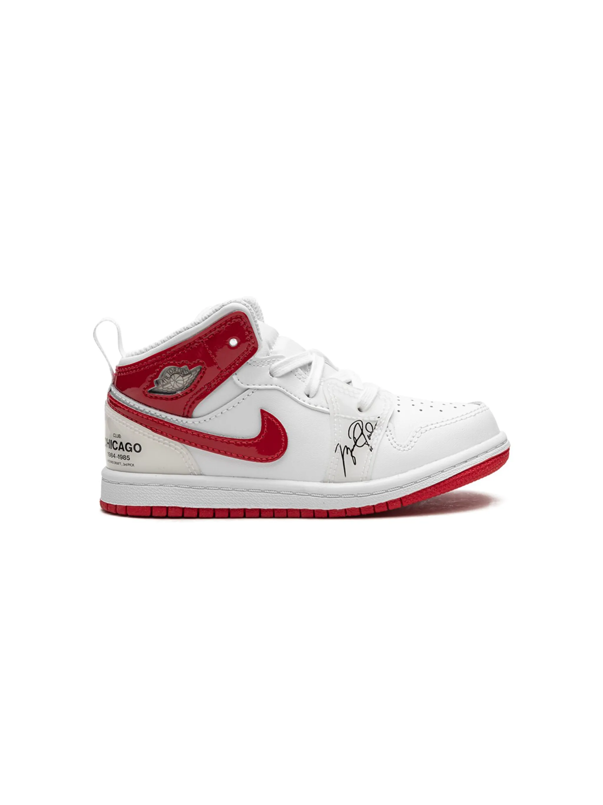 Кроссовки Air Jordan 1 Mid Rookie Season Jordan Kids, белый — фото 2
