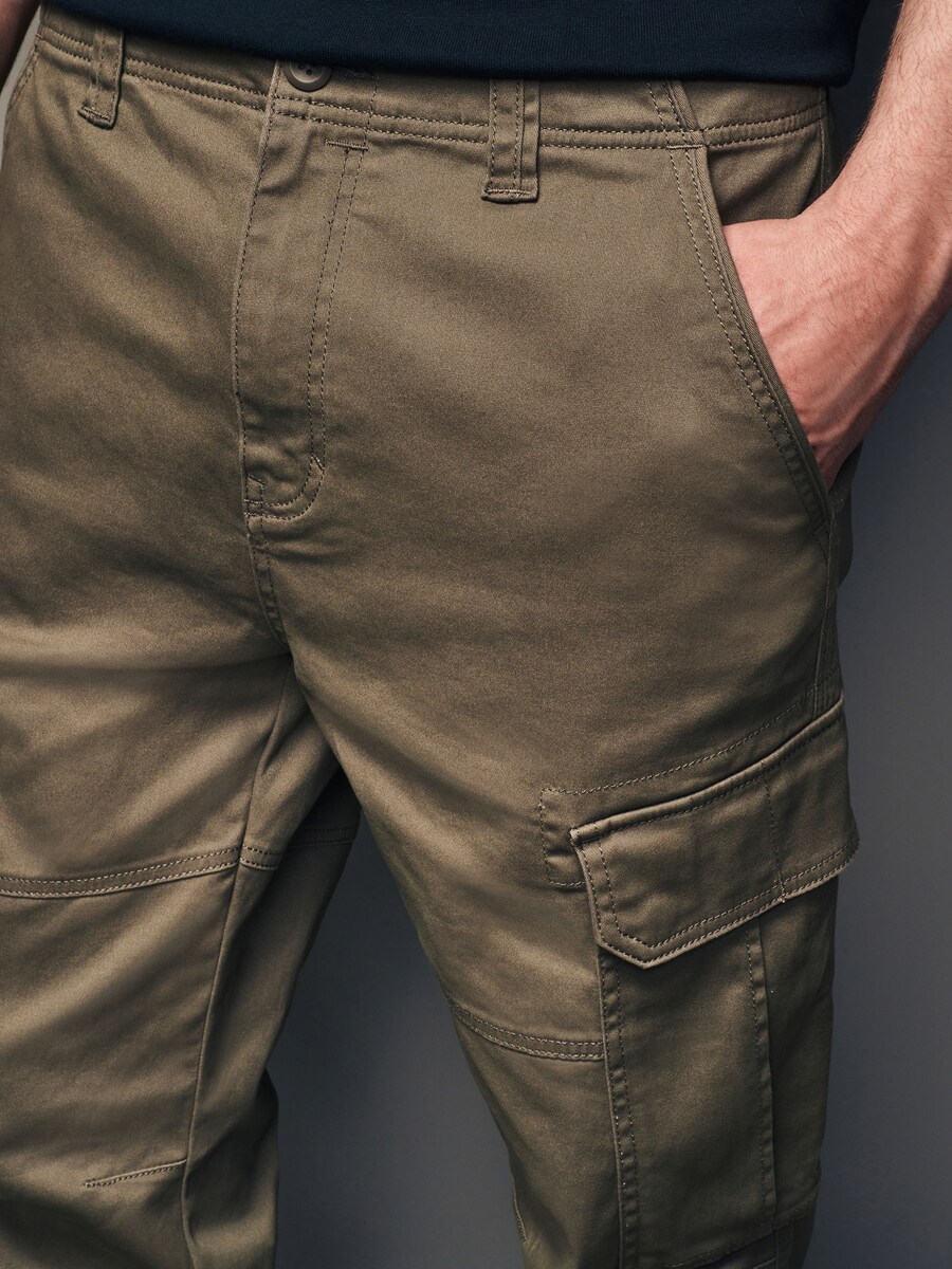 Брюки-карго Next Tapered Cargo Pants, коричневый — фото 4