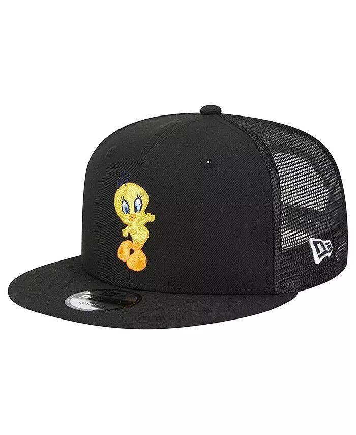 

Мужская черная бейсболка Looney Tunes Tweety Trucker 9FIFTY Snapback New Era, черный