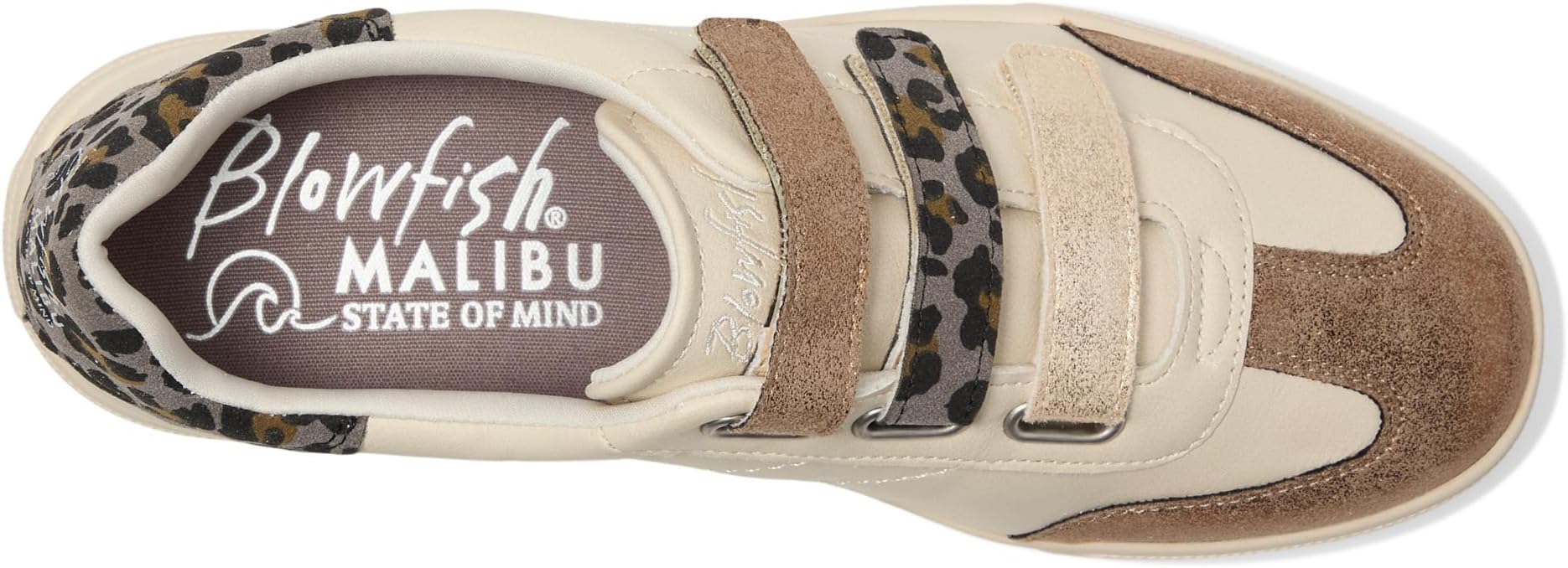 Кроссовки Blowfish Malibu Tucson Lace-up Shoes, цвет White/Bronze Faux Leather — фото 2