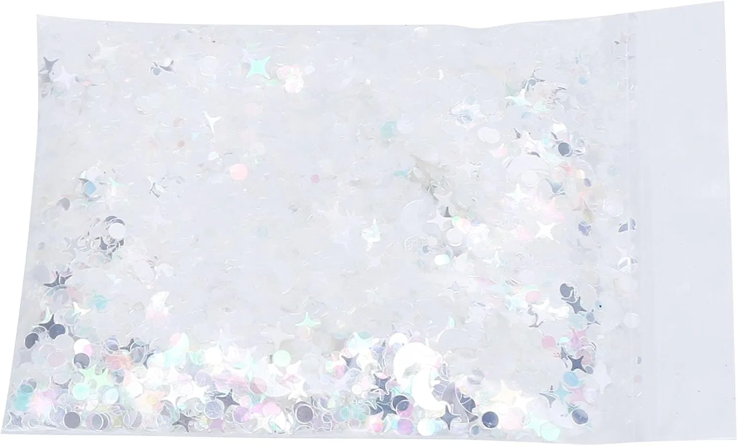 Блестки Se ммe Star Spangle PET Silver Mix Fantasy Glitter для тела, лица, волос и ногтей, 10 г, #311 Semme