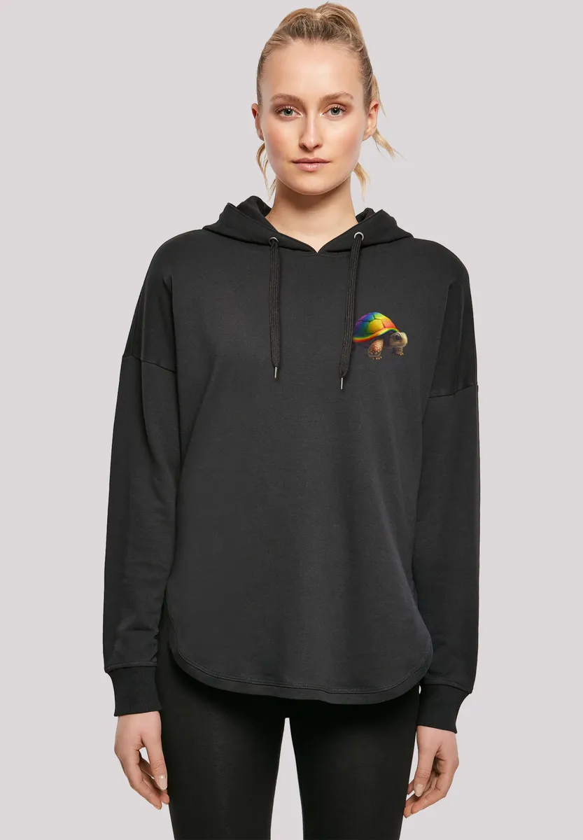 

Толстовка F4NT4STIC "Rainbow Turtle OVERSIZE HOODIE", принт, черный