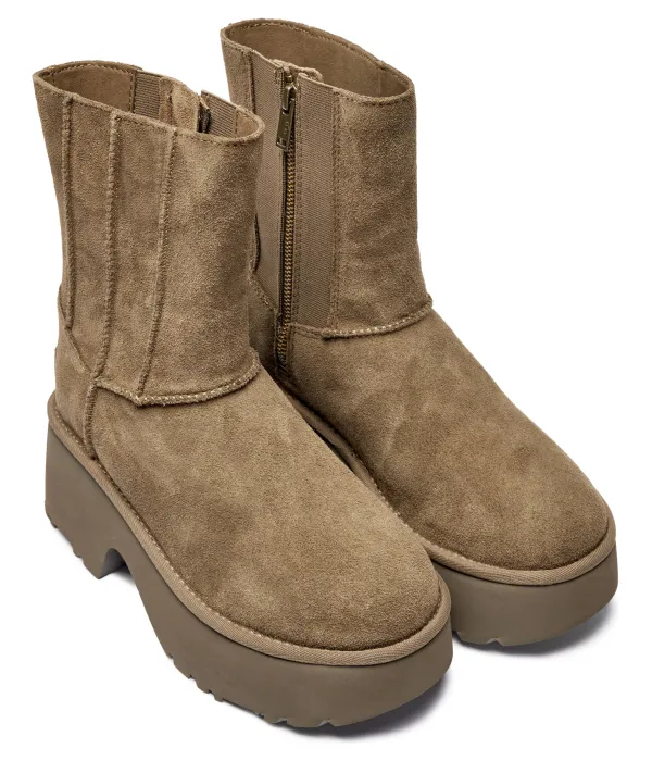 Классические зимние ботинки New Heights Twin из кожи Ugg, коричневый — фото 3