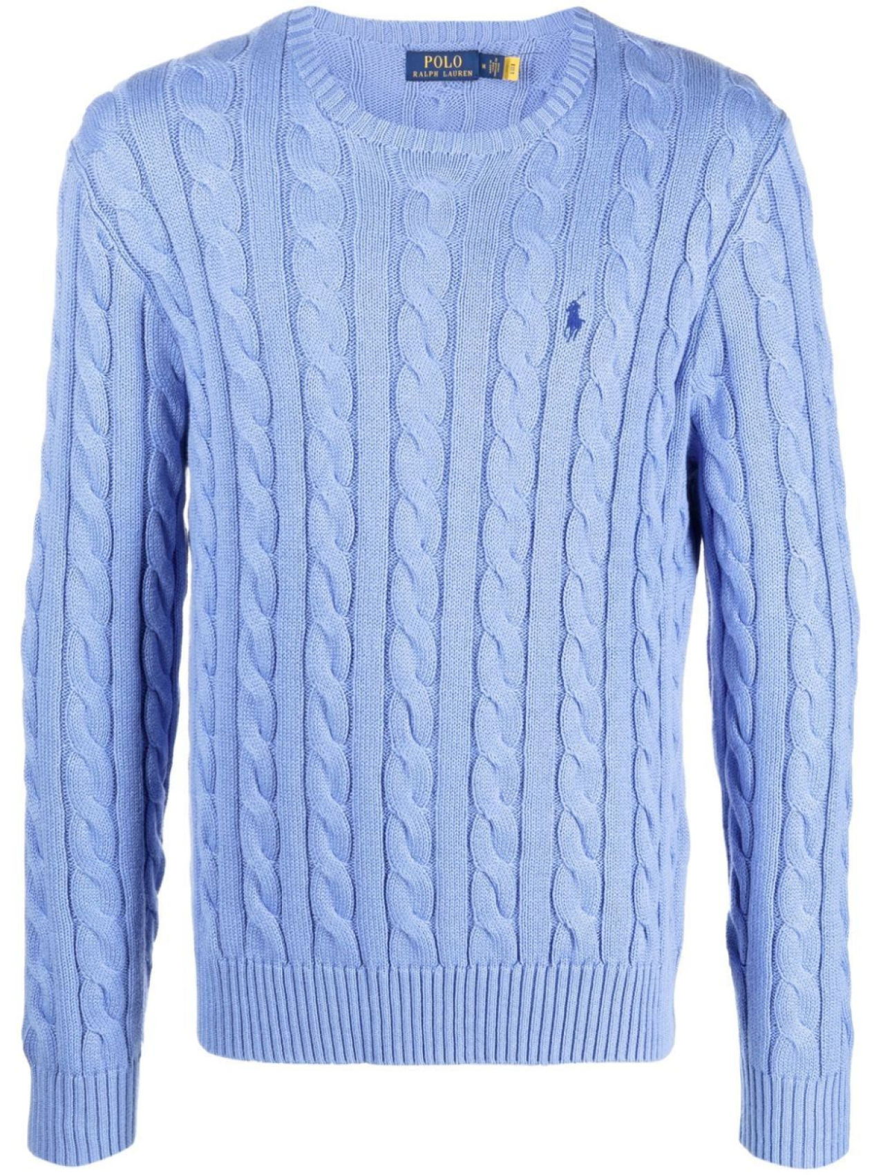 

Polo Ralph Lauren джемпер фактурной вязки с вышитым логотипом, синий