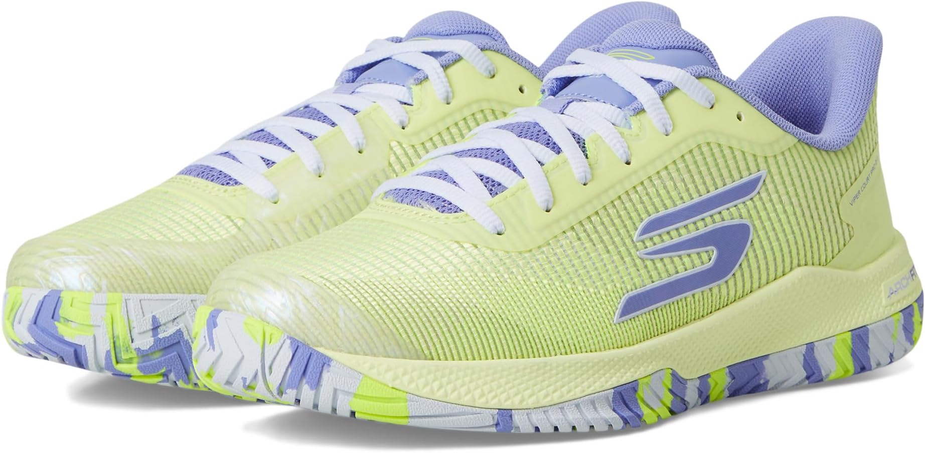 Кроссовки SKECHERS Pickleball Viper Court Pro 2.0 Sneaker, цвет Lime/Lavender