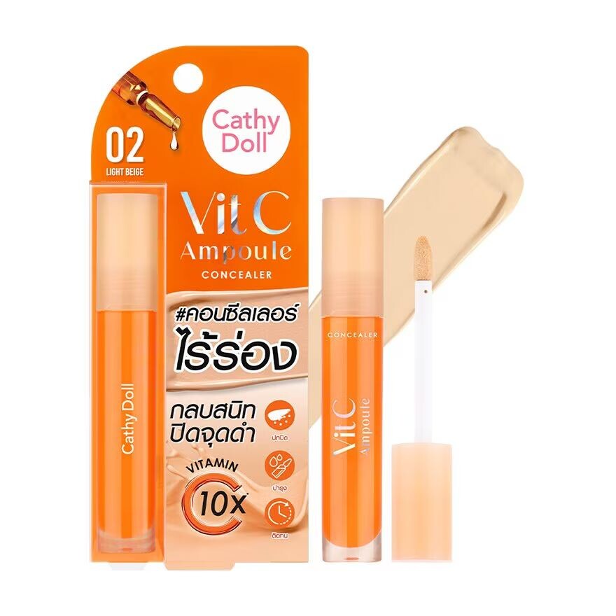 

Cathy Doll Ампульный консилер Vit C 4,1г. 02 Светло-бежевый, Light Beige