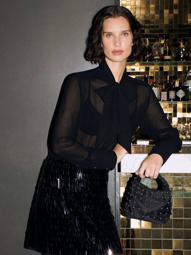 

Мини-юбка с пайетками Sword Whistles, Black