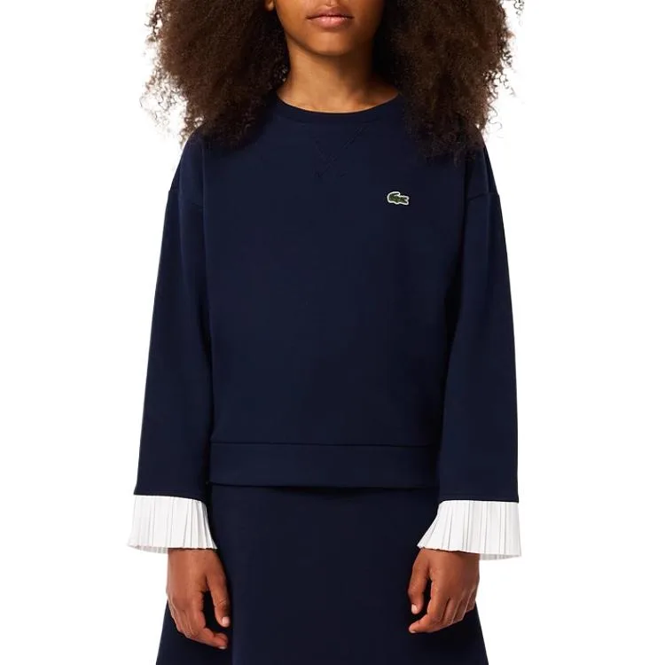 Свитшот детский для возраста 3-7 лет LACOSTE, серый — фото 3