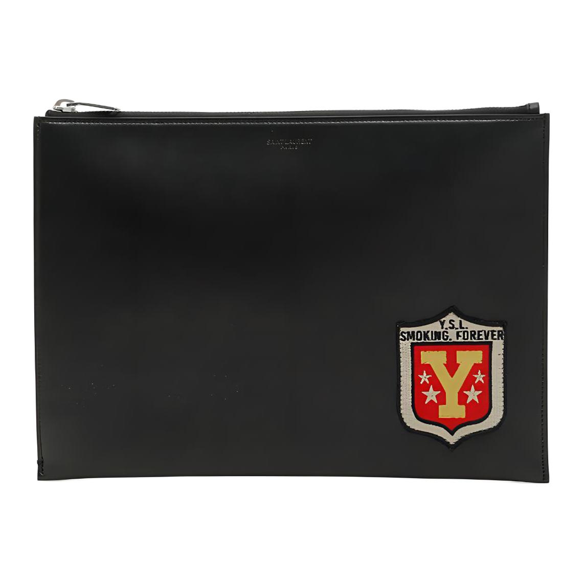 

Кожаный чехол для планшета Regular мужской черный SAINT LAURENT