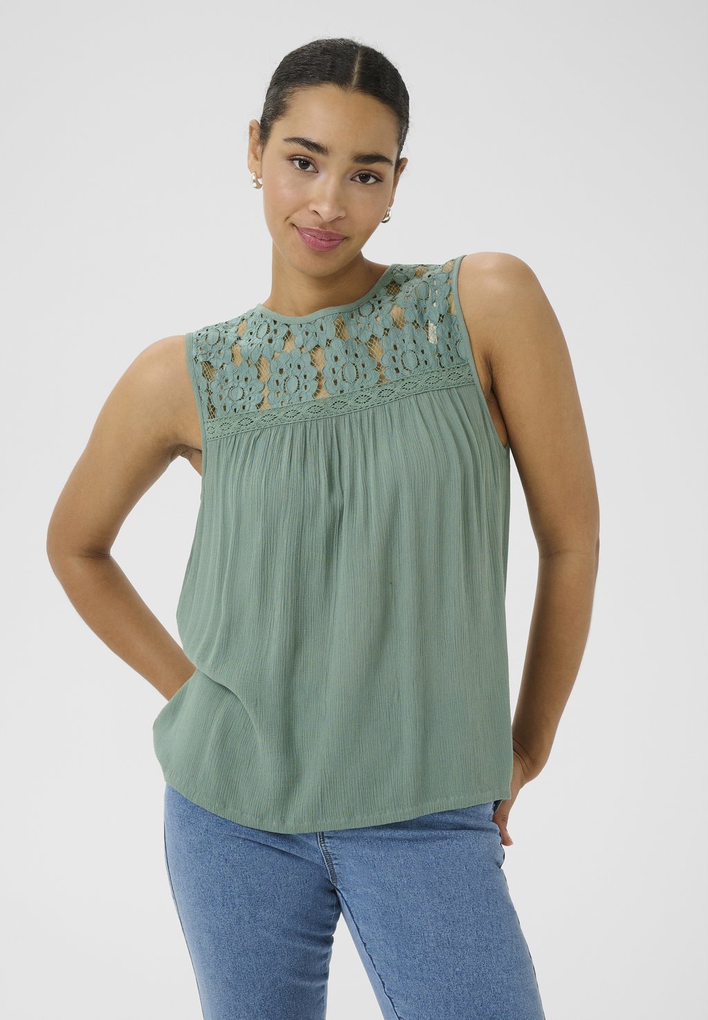 

Топ KACIARA AMBER - Blouse Kaffe, светло-зеленый