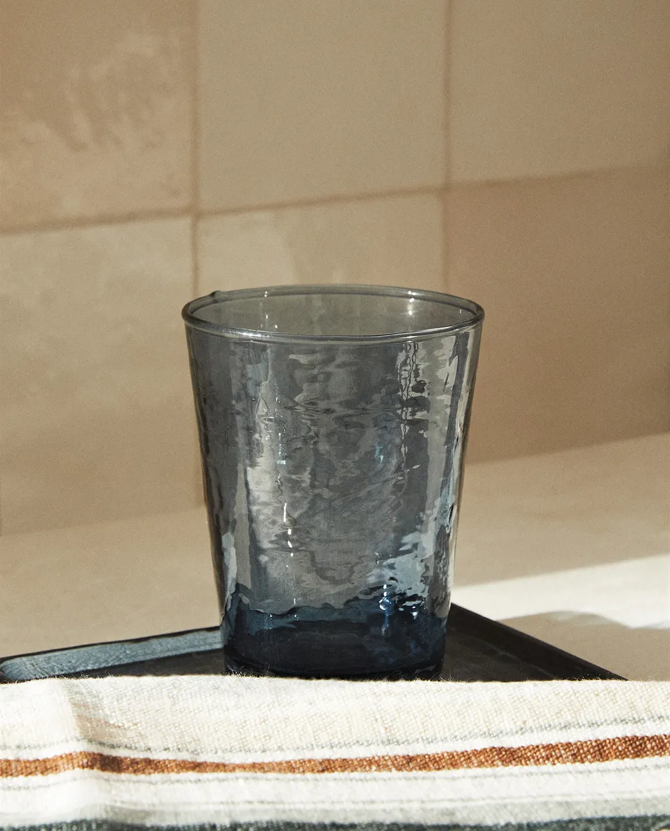 

Стеклянный держатель для зубных щеток Zara Home, синий