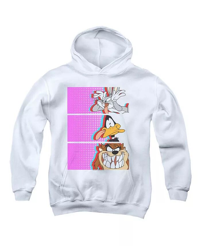 

Толстовка с капюшоном Youth Tiles Pull Over Hoodie / Толстовка с капюшоном Looney Tunes, белый