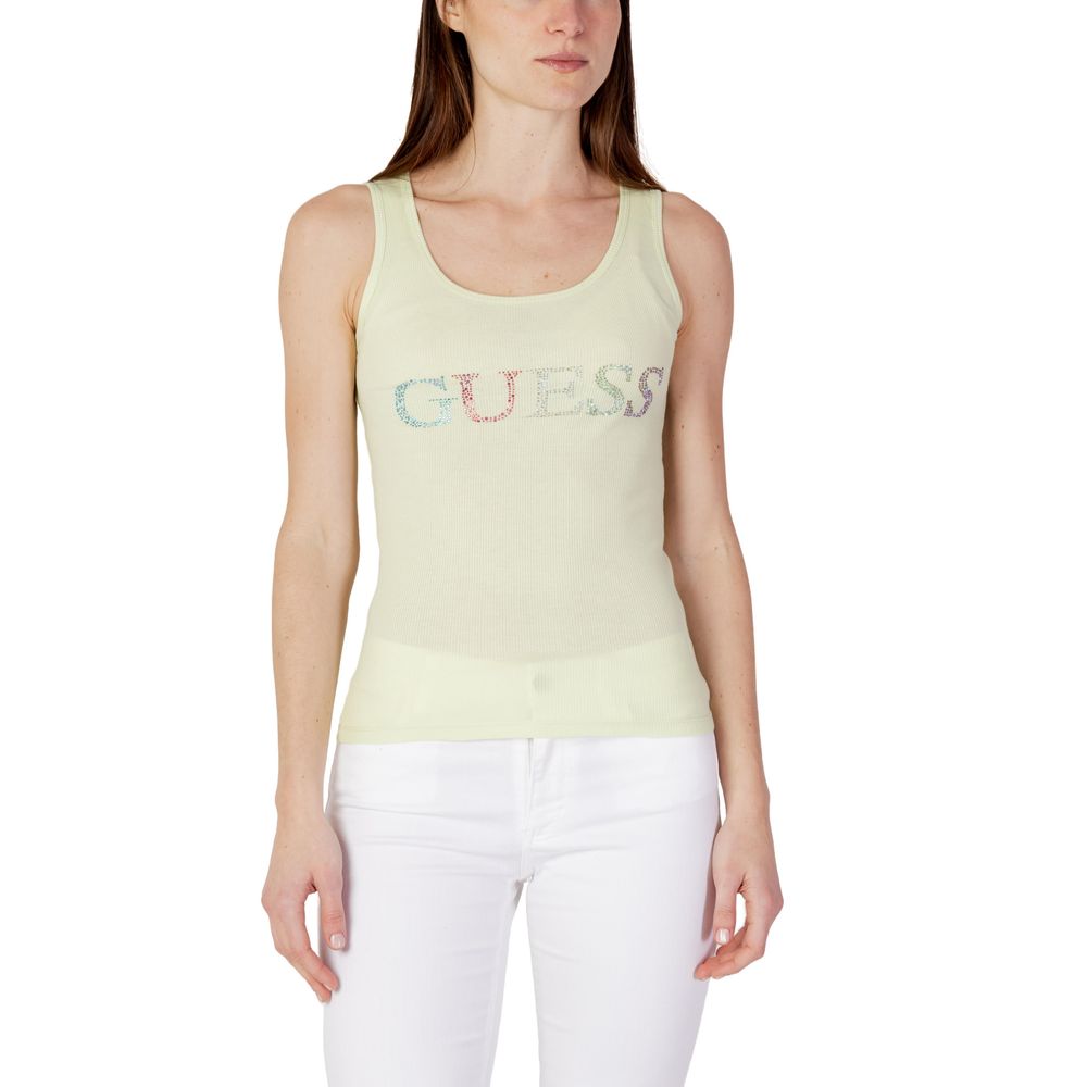 

Зеленые хлопковые топ и футболка GUESS