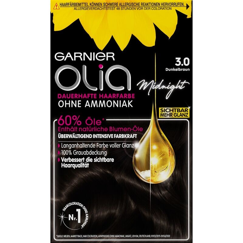 

Стойкая краска для волос Coloration 3.0 Dark Brown Garnier, 1 шт.