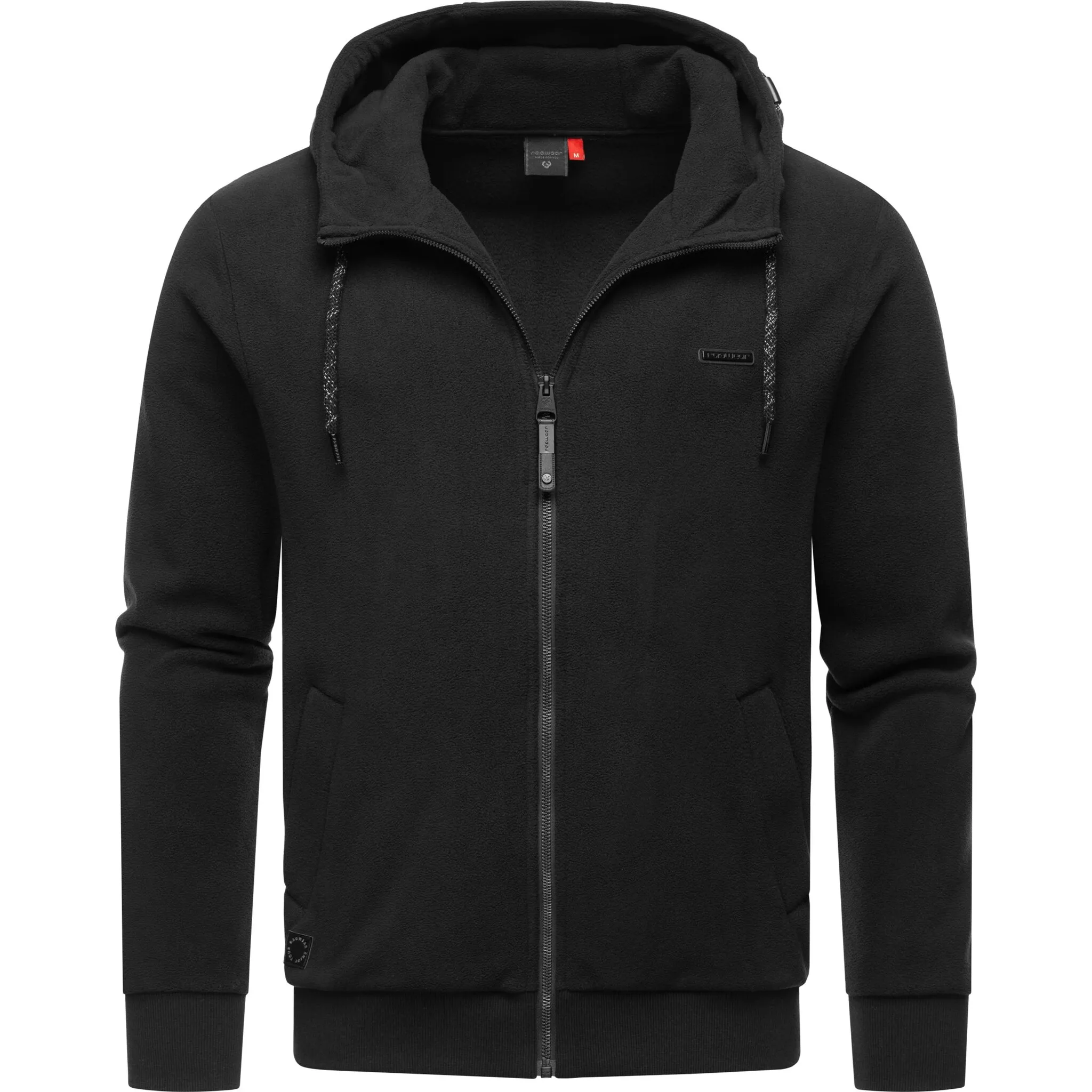 

Толстовка с капюшоном Ragwear "Natte Zip Fleece", мужская легкая базовая флисовая куртка с капюшоном, черный