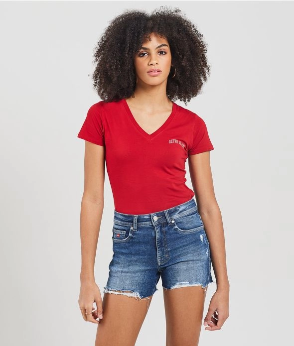 

Футболка Flora Retro Jeans, красный
