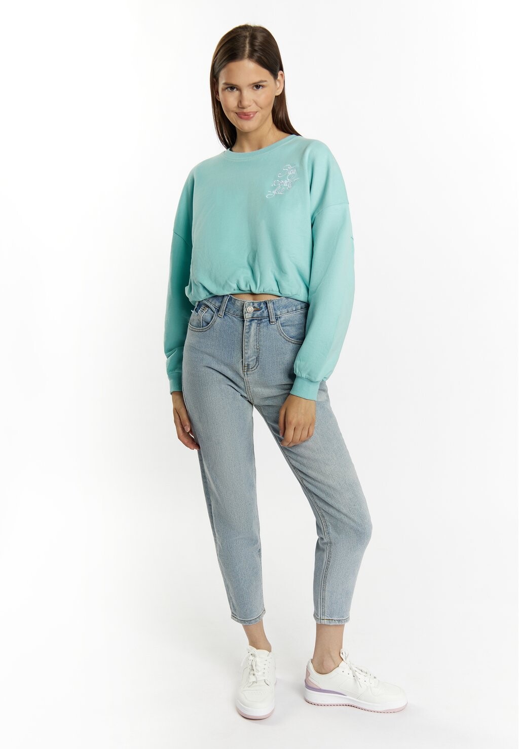 

Толстовка CROPPED KEEPSUDRY myMo, синий