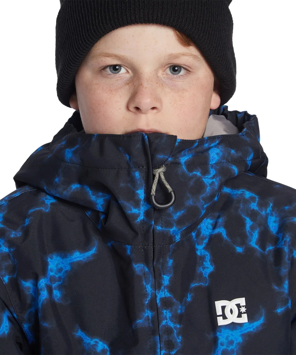 Детская куртка для сноуборда DC Shoes BASIS PRINT YOUTH с принтом, красная — фото 4