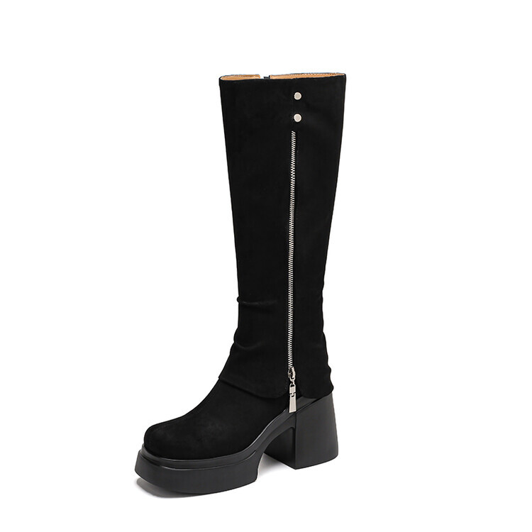 

Сапоги женские Quicheshoes, цвет Black Fleece-Lined