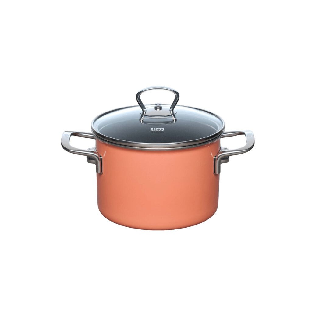 

NOUVELLE PUR Кастрюля для мяса со стеклянной крышкой 2 л оранжевый Riess