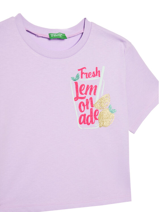 Футболка обычного кроя 35RYC10OZ United Colors Of Benetton, зеленый — фото 3