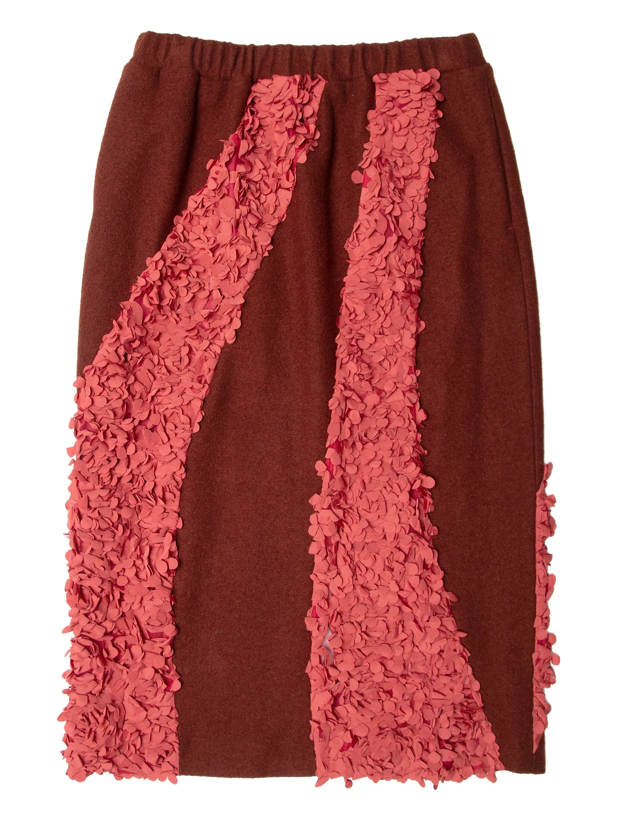 

Юбка миди со вставками Muller Of Yoshiokubo, коричневый