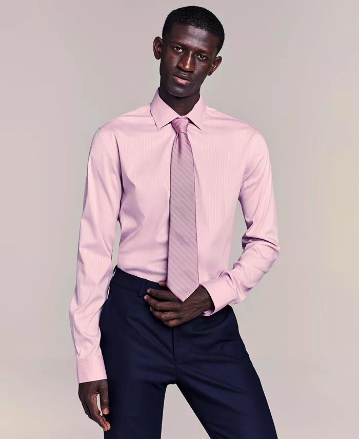 

Мужская рубашка Techni-Cole Slim Fit Flex Stretch Kenneth Cole Reaction, розовый