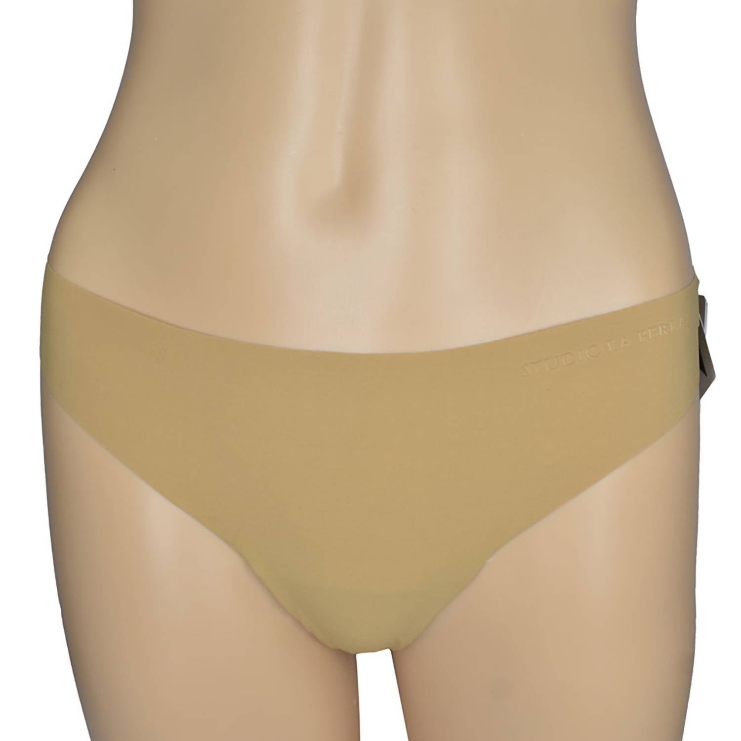 

Стринг-стринги Studio Logo Seamless бежевого цвета La Perla