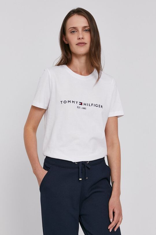 

Хлопковая футболка Tommy Hilfiger, белый