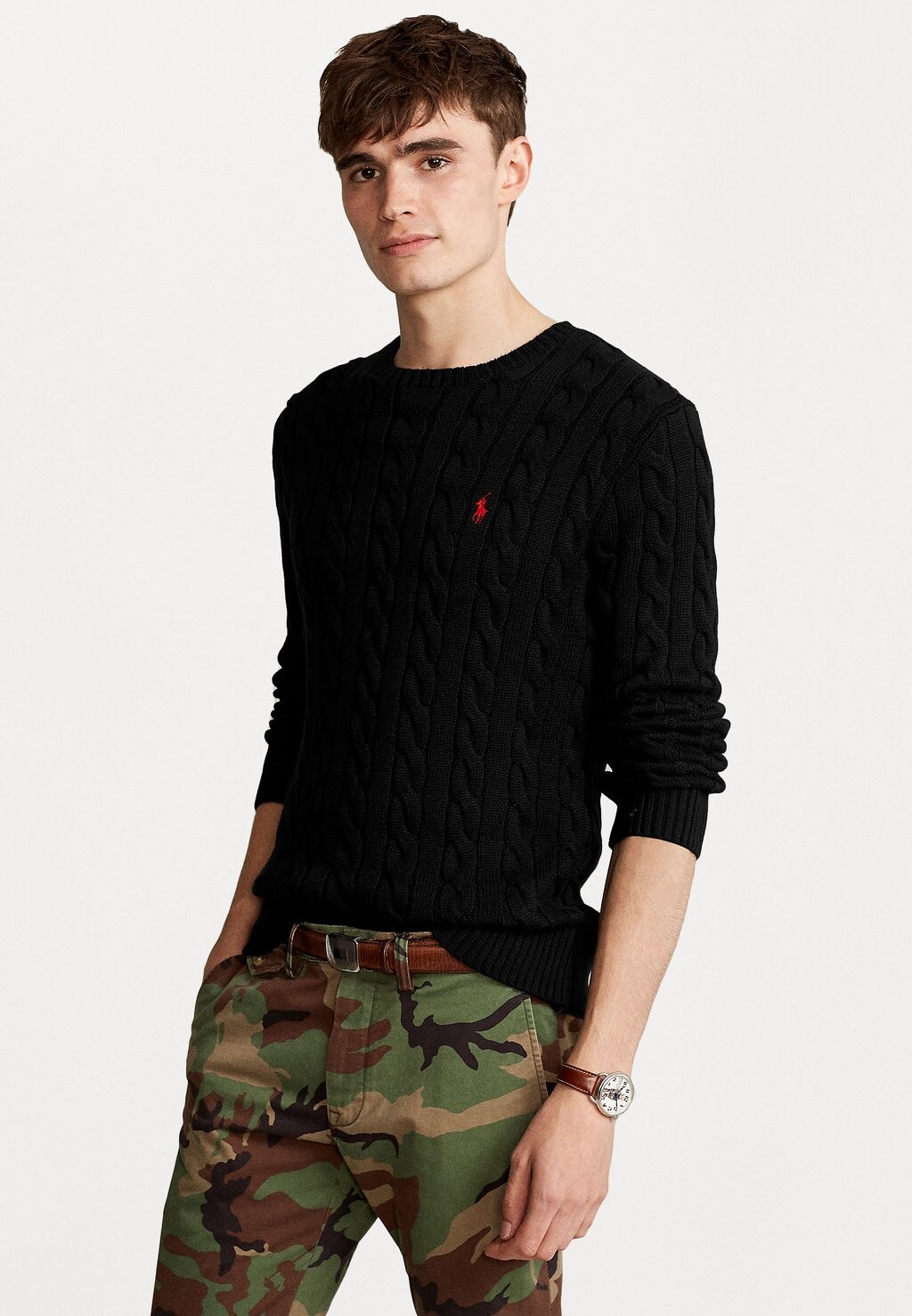 

Свитер DRIVER LONG SLEEVE Polo Ralph Lauren, черный