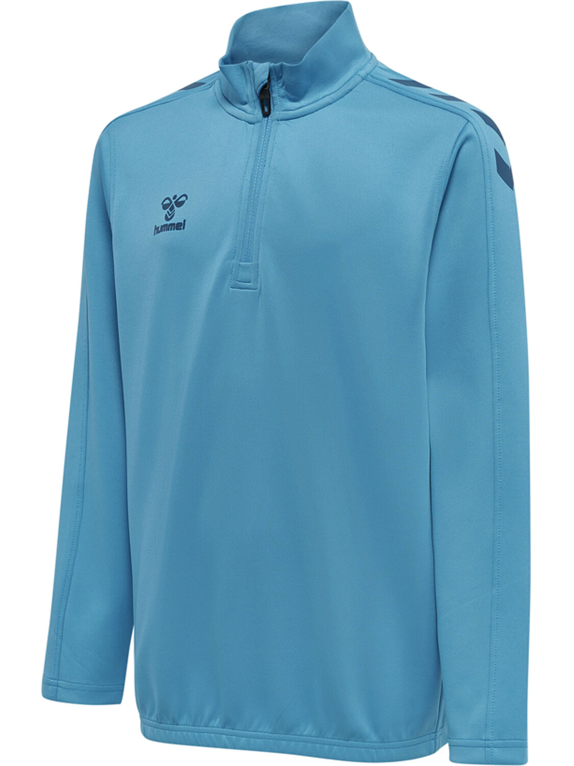 Толстовка Hummel Mit Kurzem Reißverschluss Hmlcore Xk Half Zip Poly Sweat Kids, цвет BLUE DANUBE — фото 4