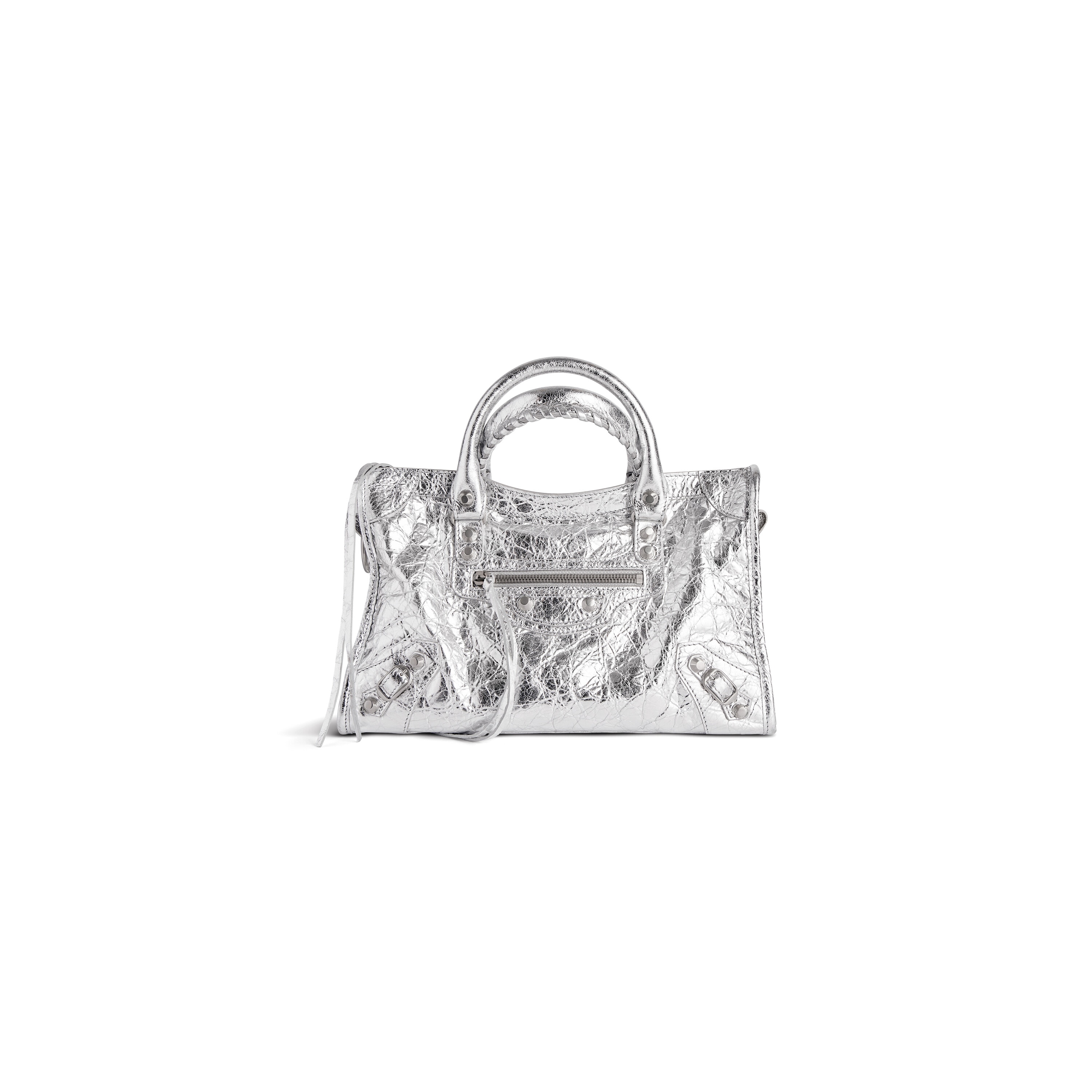 

Сумка Le City Small металлизированная BALENCIAGA, серебряный
